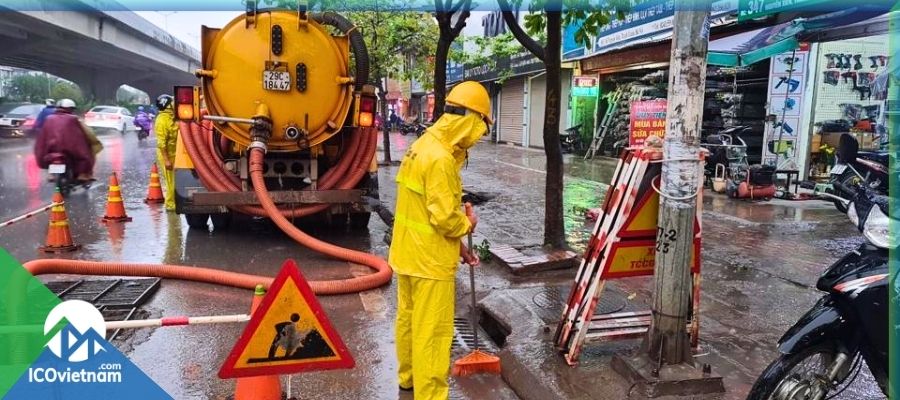 thợ hút bể phốt quốc oai chuyên nghiệp